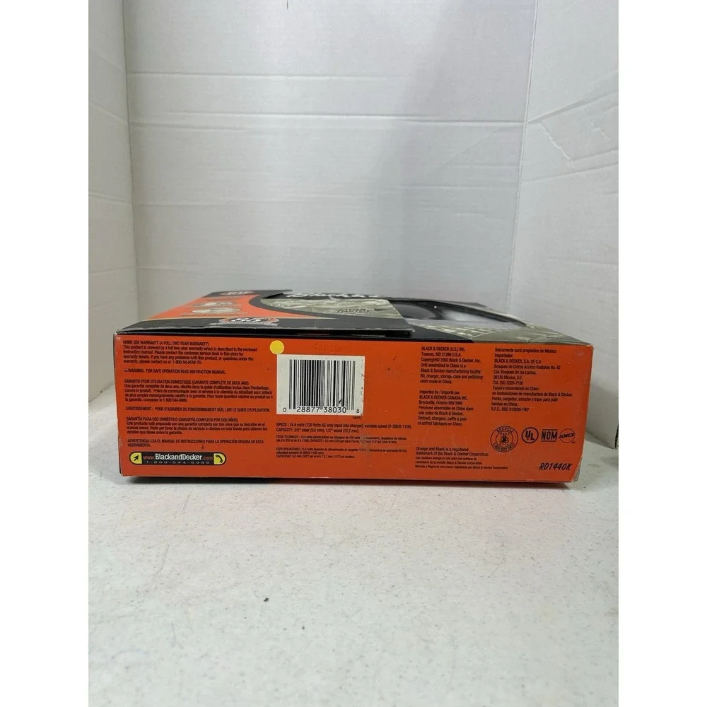 Black & Decker 85th Anniversary 14.4V Cordless Drill Driver RD1440 W/Battery